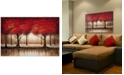 Trademark Global Rio 'Parade of Red Trees' 35" x 47" Canvas Wall Art